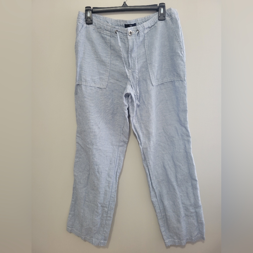 Gap Wide Leg Linen Pants women size 6